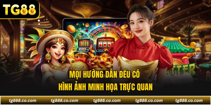 Mọi hướng dẫn đều có hình ảnh minh họa trực quan